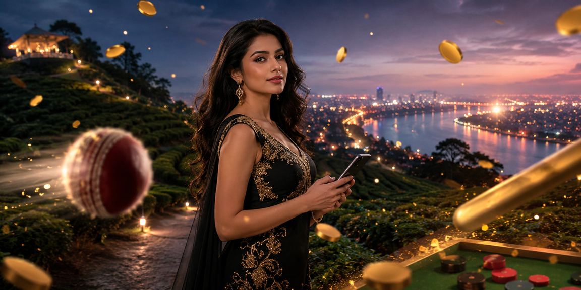 সিলেট চা বাগানের মোবাইল বেটিং দৃশ্য